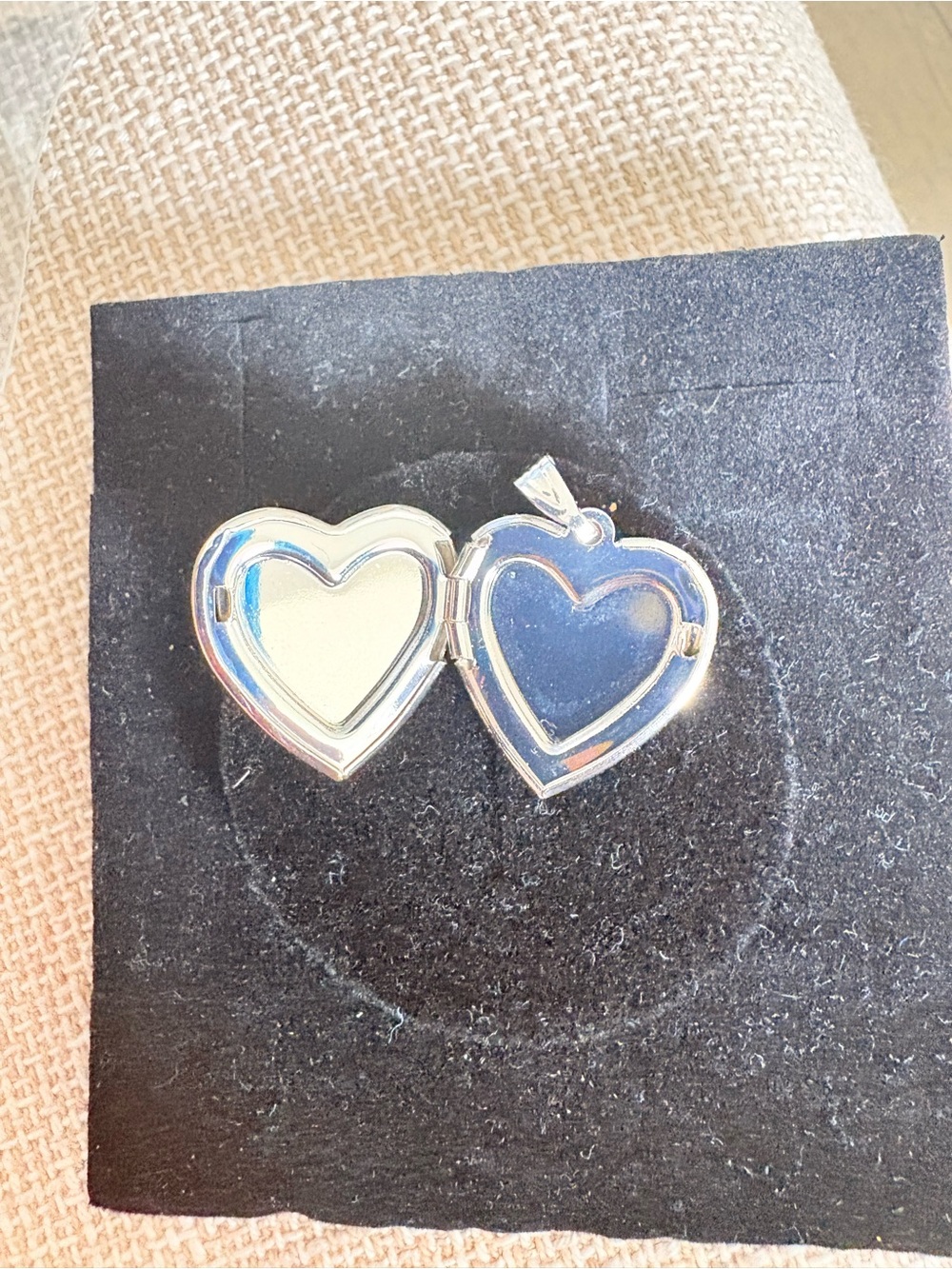 Silver Heart Locket Pendant with Multicolor Gem Accents - Women Jewelry